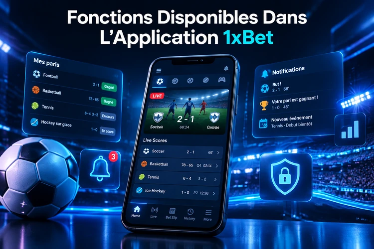 Fonctions Disponibles Dans L’Application 1xBet